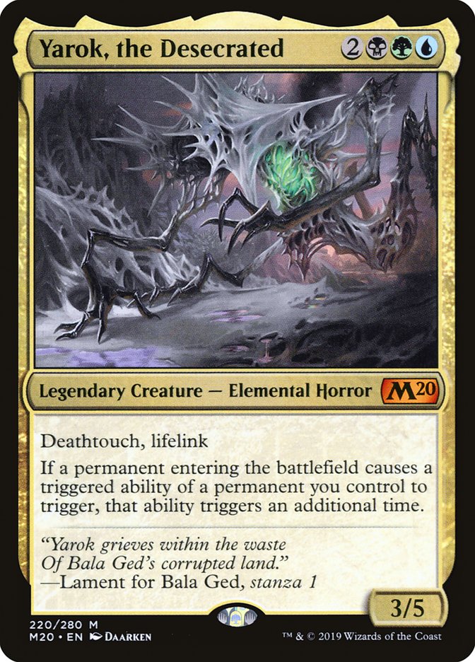 Yarok, the Desecrated [Core Set 2020] Magic: The Gathering