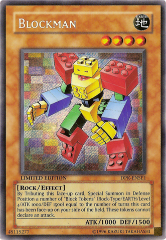 Blockman [DPK-ENSE1] Secret Rare Yu-Gi-Oh!