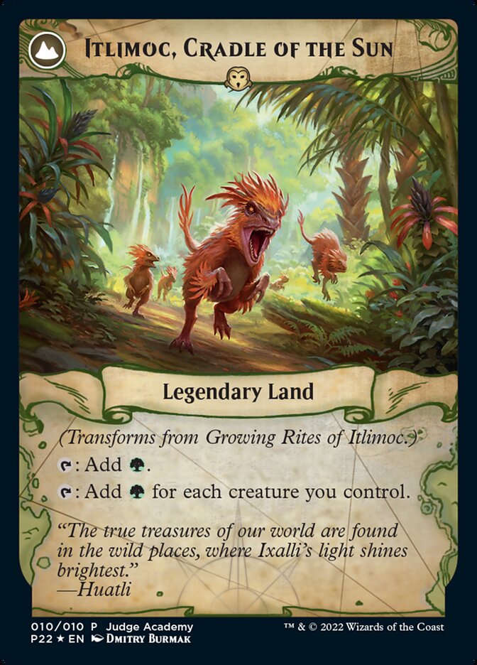 Growing Rites of Itlimoc // Itlimoc, Cradle of the Sun [Judge Gift Cards 2022] Magic: The Gathering
