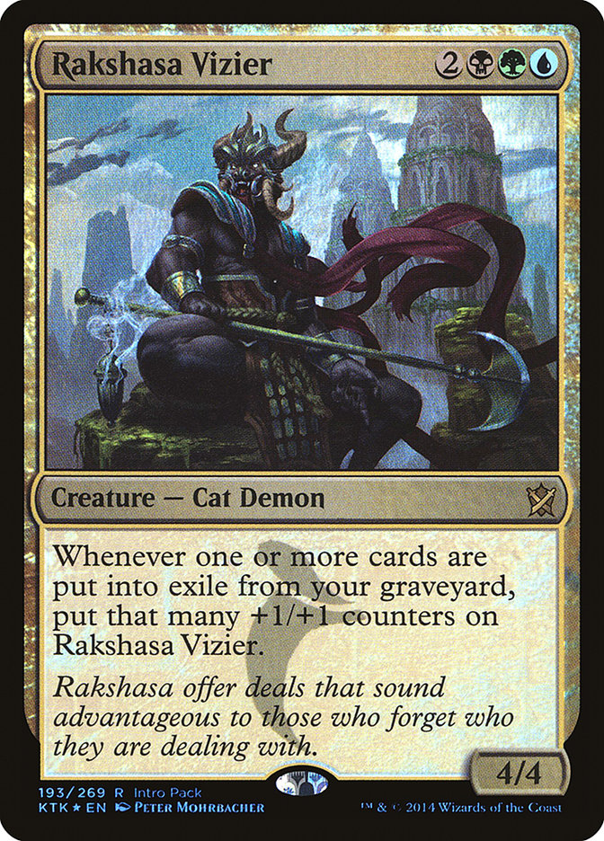Rakshasa Vizier (Intro Pack) [Khans of Tarkir Promos] Magic: The Gathering