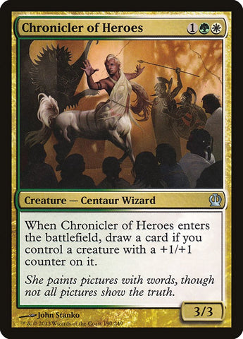 Chronicler of Heroes [Theros] Magic: The Gathering