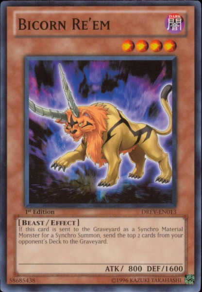 Bicorn Re'em [DREV-EN013] Common Yu-Gi-Oh!
