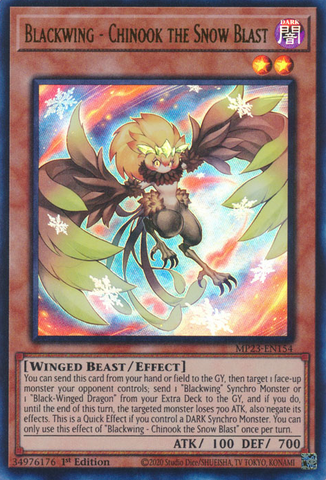 Blackwing - Chinook the Snow Blast [MP23-EN154] Ultra Rare Yu-Gi-Oh!