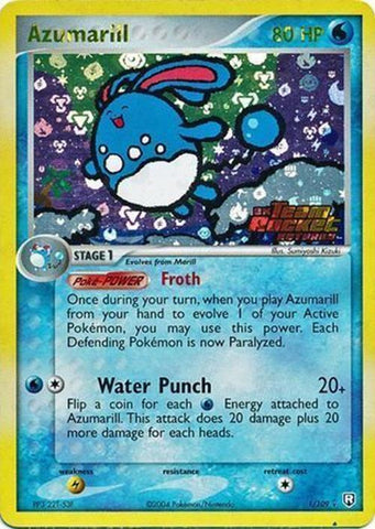 Azumarill (1/109) (Stamped) [EX: Team Rocket Returns] Pokémon