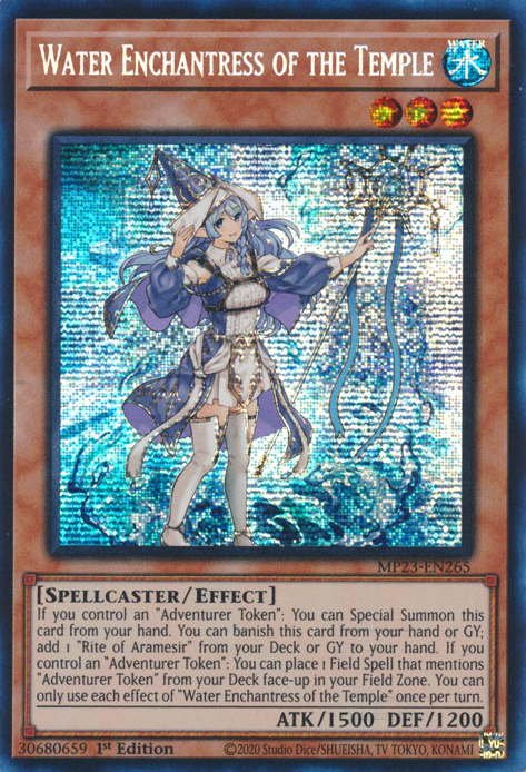 Water Enchantress of the Temple [MP23-EN265] Prismatic Secret Rare Yu-Gi-Oh!