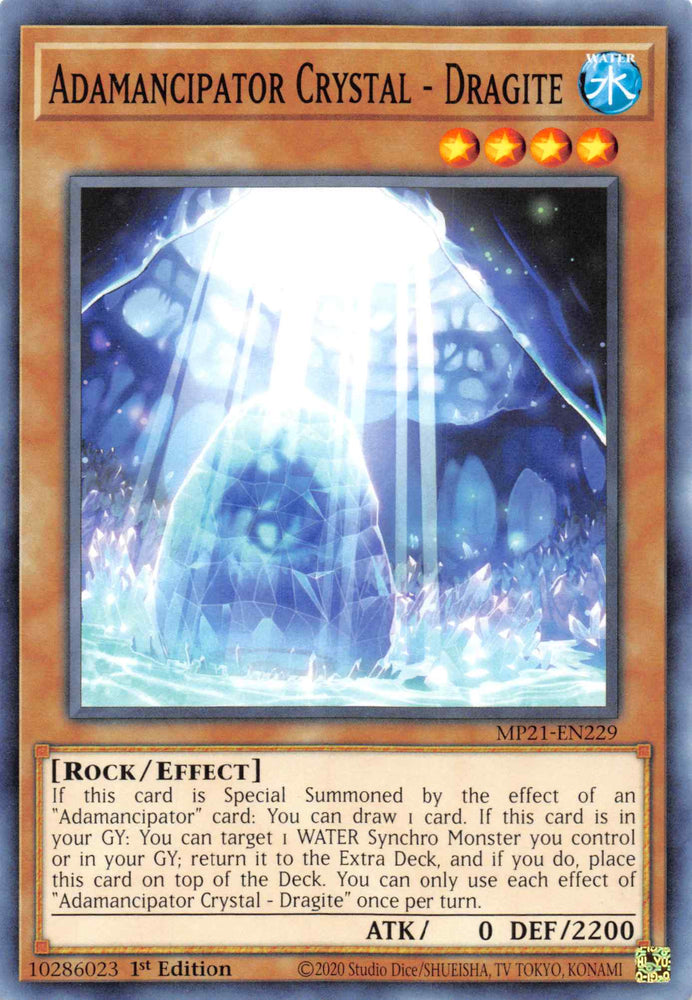 Adamancipator Crystal - Dragite [MP21-EN229] Common Yu-Gi-Oh!