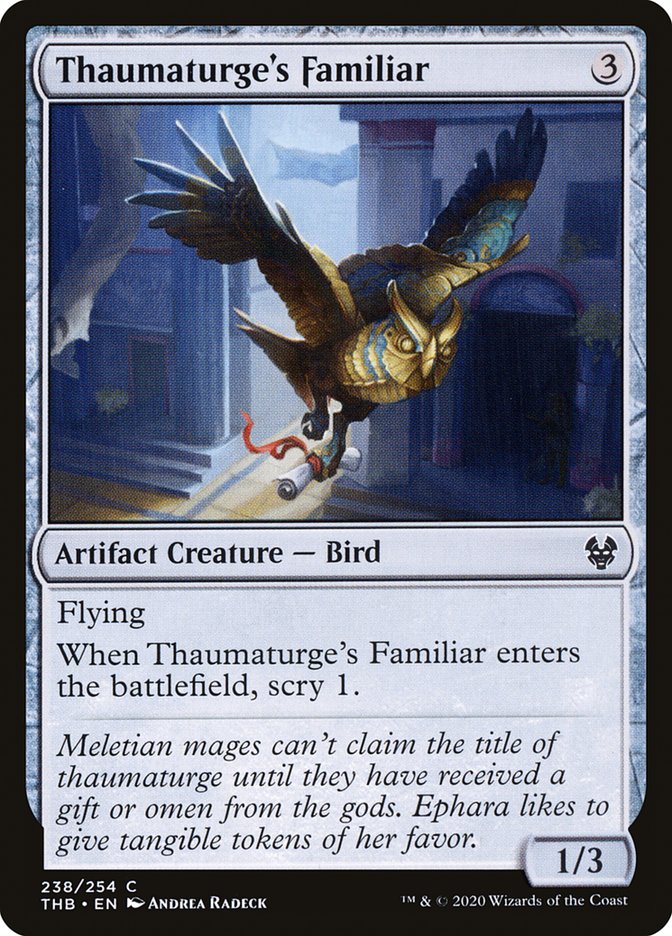 Thaumaturge's Familiar [Theros Beyond Death] Magic: The Gathering
