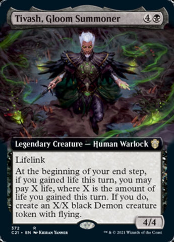 Tivash, Gloom Summoner (Extended Art) [Commander 2021] Magic: The Gathering