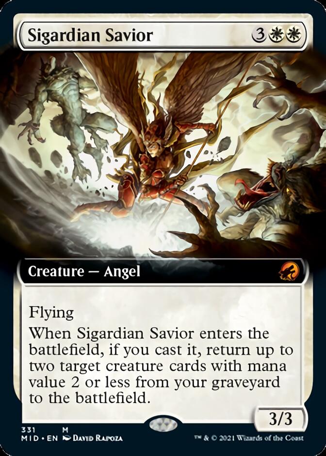 Sigardian Savior (Extended Art) [Innistrad: Midnight Hunt] Magic: The Gathering