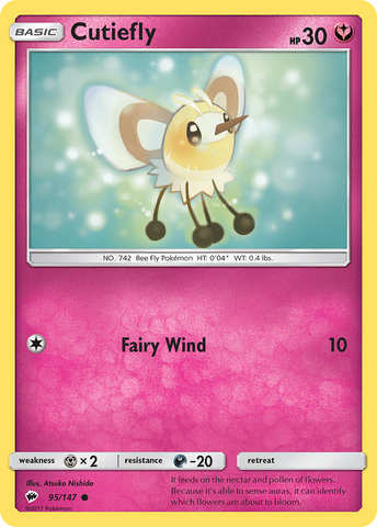Cutiefly (95/147) [Sun & Moon: Burning Shadows] Pokémon