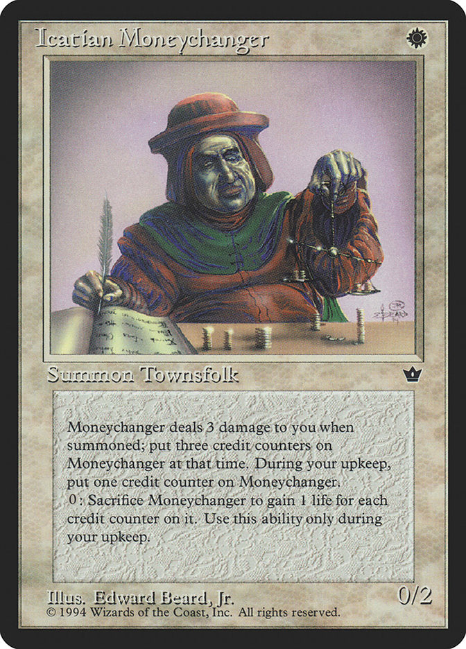 Icatian Moneychanger (Edward P. Beard, Jr.) [Fallen Empires] Magic: The Gathering