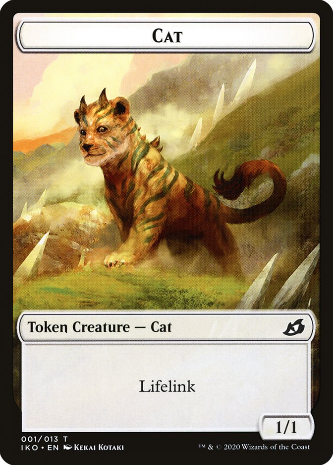 Cat Token [Ikoria: Lair of Behemoths Tokens] Magic: The Gathering
