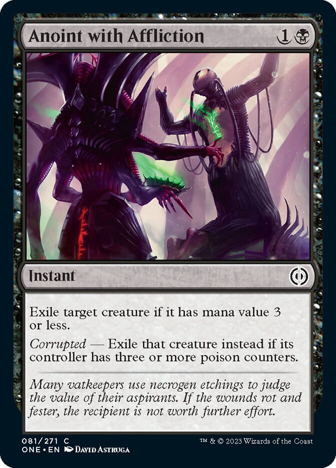Anoint with Affliction [Phyrexia: All Will Be One] Magic: The Gathering