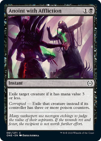 Anoint with Affliction [Phyrexia: All Will Be One] Magic: The Gathering