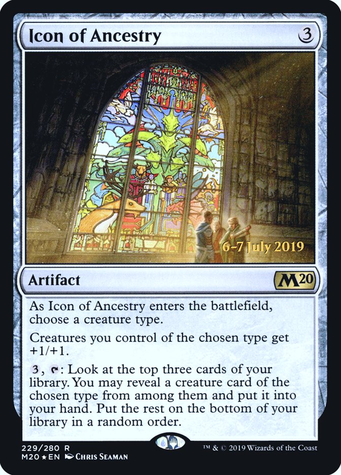 Icon of Ancestry [Core Set 2020 Prerelease Promos] Magic: The Gathering