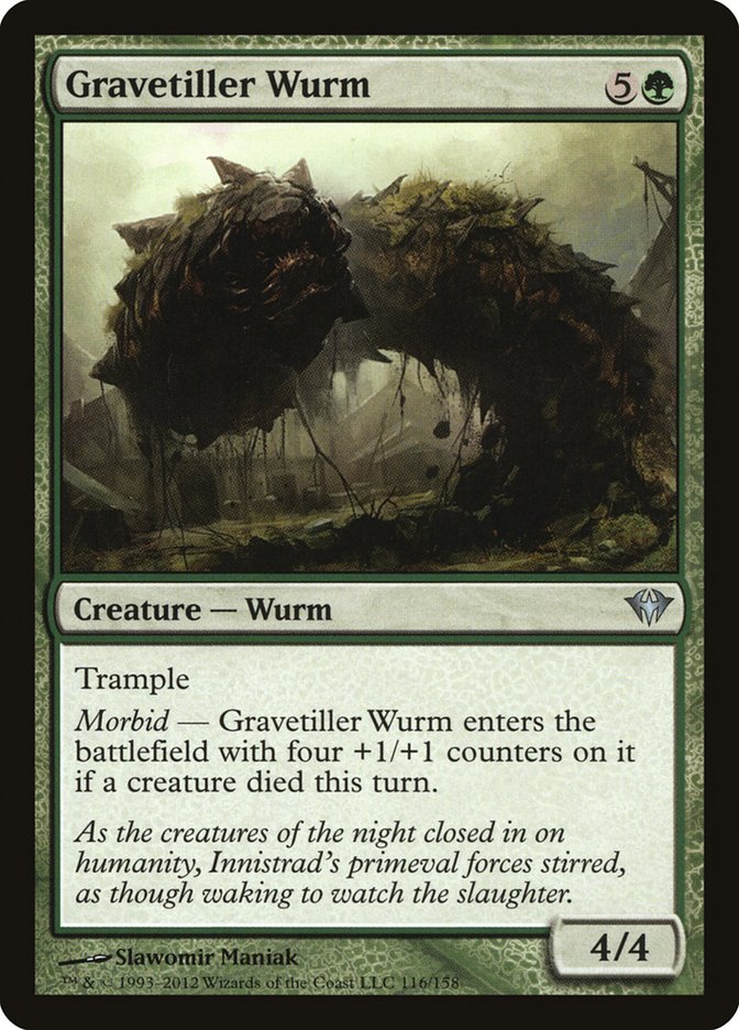 Gravetiller Wurm [Dark Ascension] Magic: The Gathering