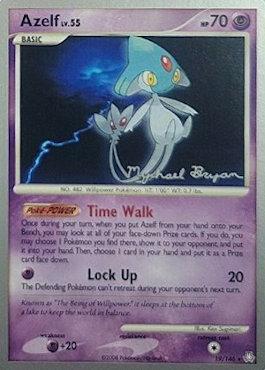 Azelf LV.55 (19/146) (Happy Luck - Mychael Bryan) [World Championships 2010] Pokémon
