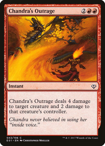 Chandra's Outrage [Archenemy: Nicol Bolas] Magic: The Gathering
