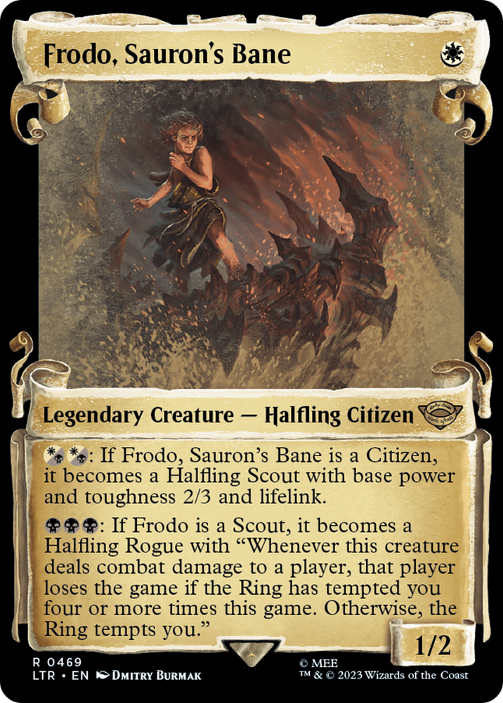 Frodo, Sauron's Bane [The Lord of the Rings: Tales of Middle-Earth Showcase Scrolls] Magic: The Gathering