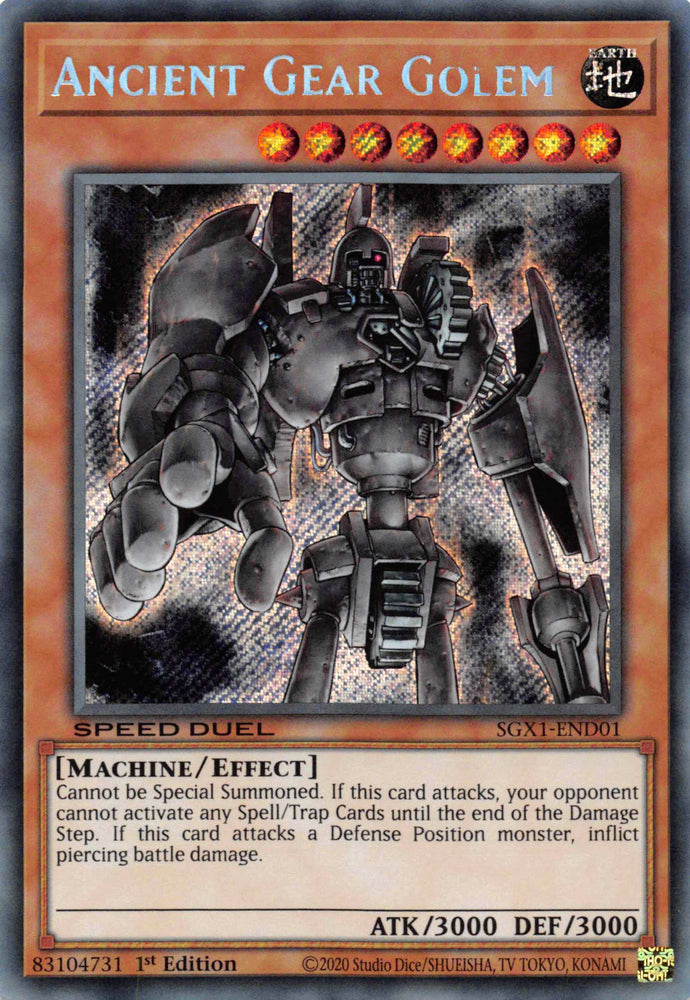 Ancient Gear Golem [SGX1-END01] Secret Rare Yu-Gi-Oh!
