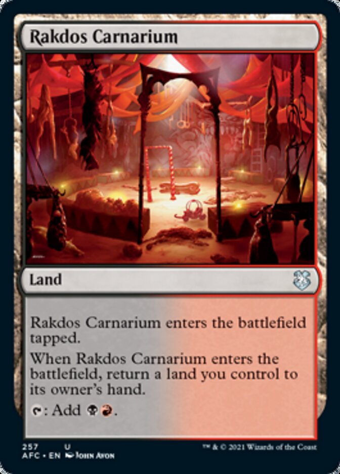 Rakdos Carnarium [Dungeons & Dragons: Adventures in the Forgotten Realms Commander] Magic: The Gathering