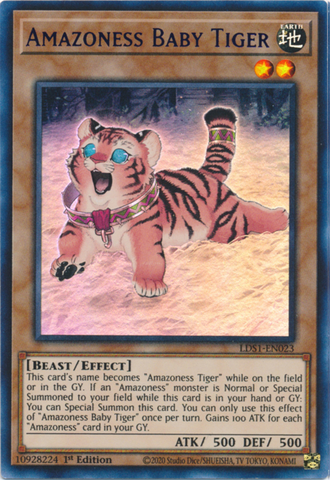 Amazoness Baby Tiger (Purple) [LDS1-EN023] Ultra Rare Yu-Gi-Oh!