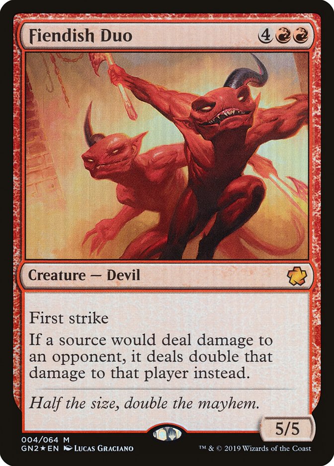 Fiendish Duo [Game Night 2019] Magic: The Gathering