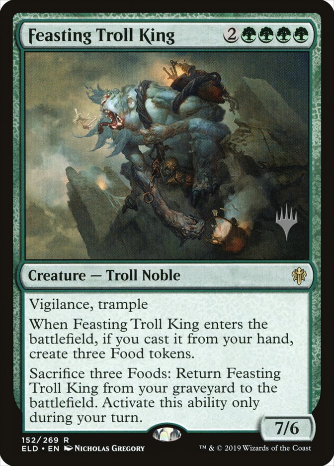 Feasting Troll King (Promo Pack) [Throne of Eldraine Promos] Magic: The Gathering