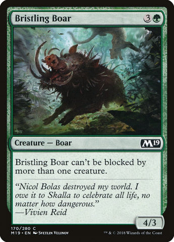 Bristling Boar [Core Set 2019] Magic: The Gathering