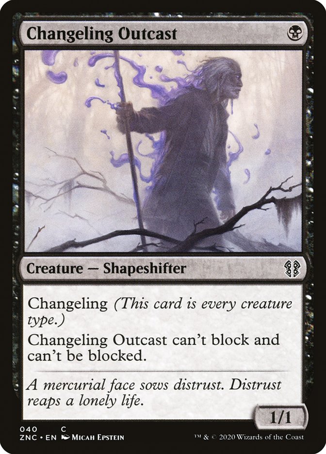 Changeling Outcast [Zendikar Rising Commander] Magic: The Gathering