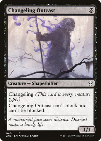 Changeling Outcast [Zendikar Rising Commander] Magic: The Gathering