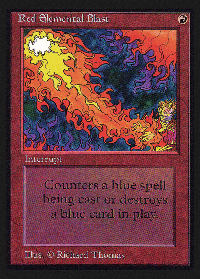 Red Elemental Blast [International Collectors' Edition] Magic: The Gathering