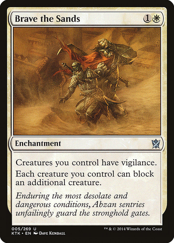Brave the Sands [Khans of Tarkir] Magic: The Gathering
