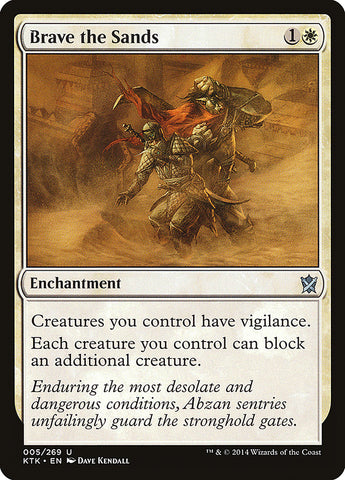 Brave the Sands [Khans of Tarkir] Magic: The Gathering