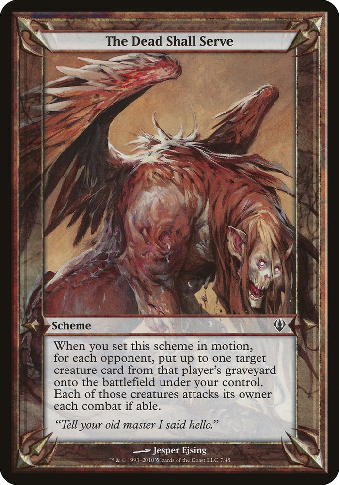 The Dead Shall Serve (Schemes) [Archenemy Schemes] Magic: The Gathering
