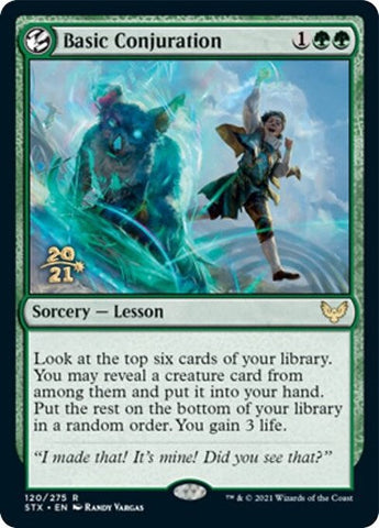 Basic Conjuration [Strixhaven: School of Mages Prerelease Promos] Magic: The Gathering