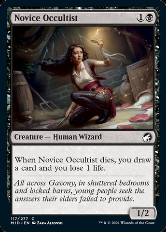 Novice Occultist [Innistrad: Midnight Hunt] Magic: The Gathering