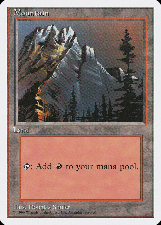 Mountain (Red Sky in the Top Right) [Introductory Two-Player Set] Magic: The Gathering