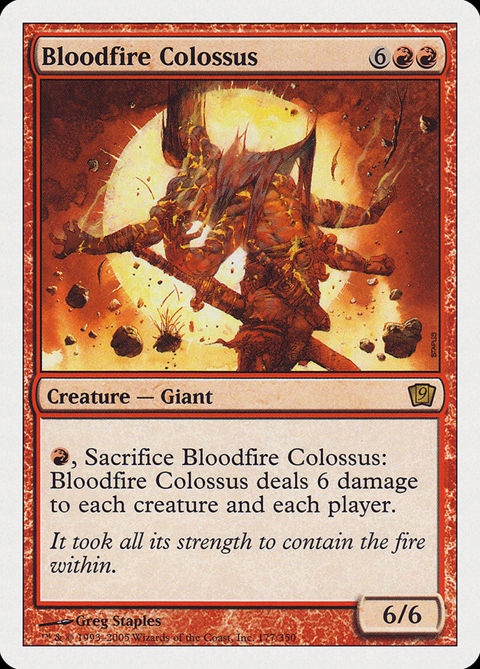 Bloodfire Colossus [Ninth Edition] Magic: The Gathering