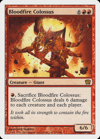 Bloodfire Colossus [Ninth Edition] Magic: The Gathering
