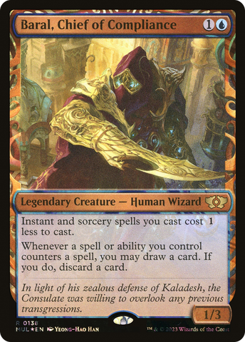 Baral, Chief of Compliance (Halo Foil) [Multiverse Legends] Magic: The Gathering