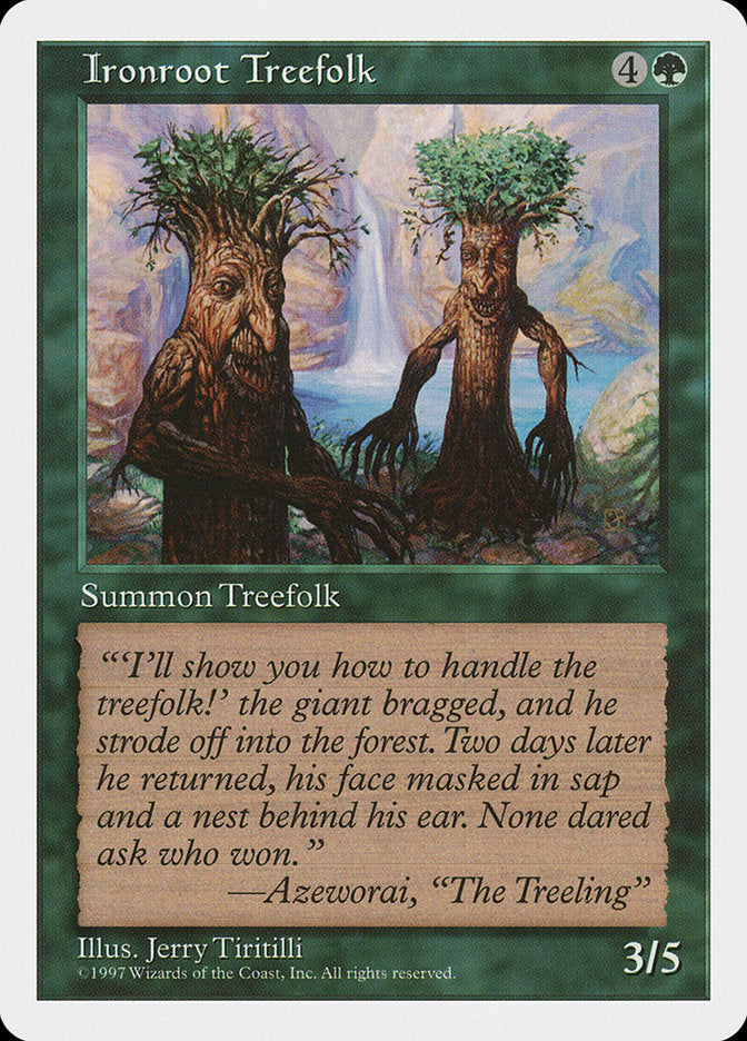 Ironroot Treefolk [Fifth Edition] Magic: The Gathering