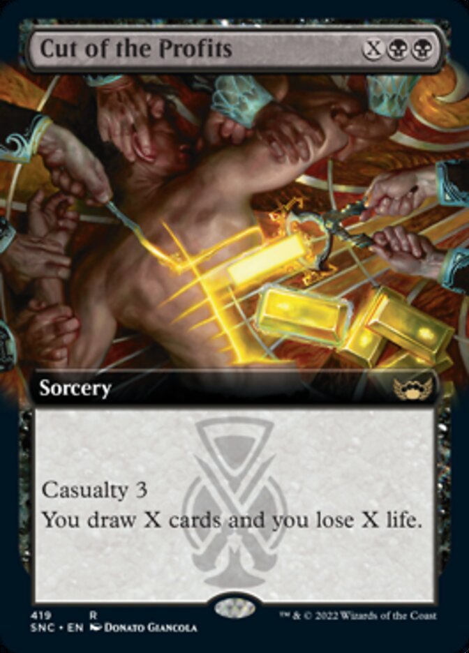 Cut of the Profits (Extended Art) [Streets of New Capenna] Magic: The Gathering