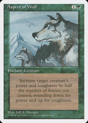 Aspect of Wolf [Fourth Edition] Magic: The Gathering