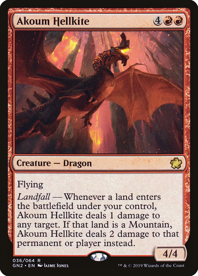 Akoum Hellkite [Game Night 2019] Magic: The Gathering