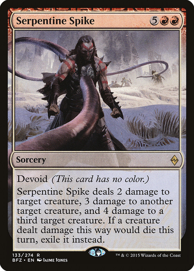 Serpentine Spike [Battle for Zendikar] Magic: The Gathering