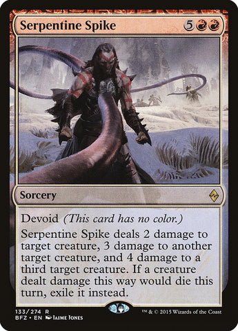 Serpentine Spike [Battle for Zendikar] Magic: The Gathering