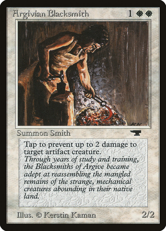 Argivian Blacksmith [Antiquities] Magic: The Gathering