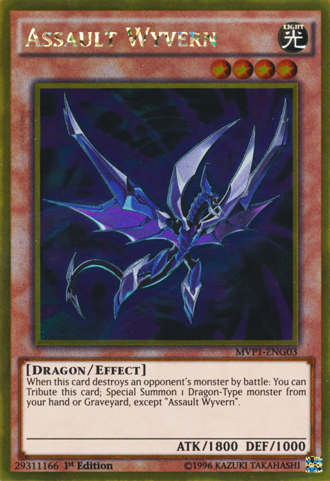 Assault Wyvern [MVP1-ENG03] Gold Rare Yu-Gi-Oh!