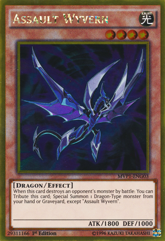 Assault Wyvern [MVP1-ENG03] Gold Rare Yu-Gi-Oh!